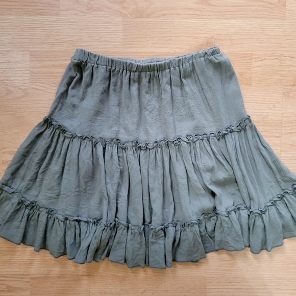 Princess Polly Women's High Waisted Marlowe Mini Skirt Army Green Size 8 - Picture 11 of 12